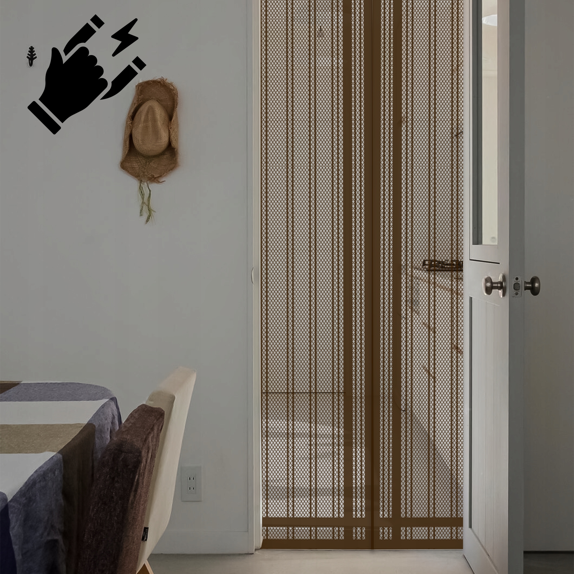 MOSKITIERA MAGNETYCZNA DO DRZWI NA BALKON BARDZO MOCNA 80/90/100X210/220 Marka inna