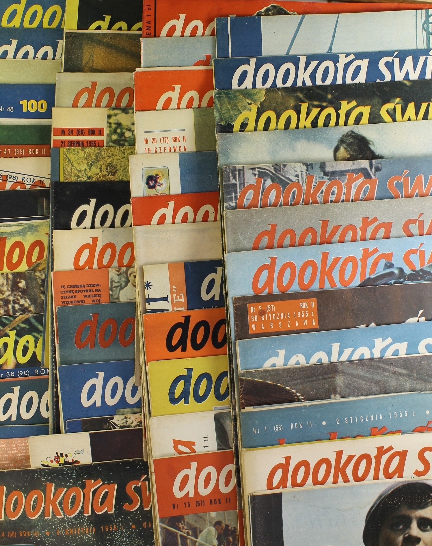 DOOKOŁA ŚWIATA NIEKOMPLETNY ROCZNIK 1955