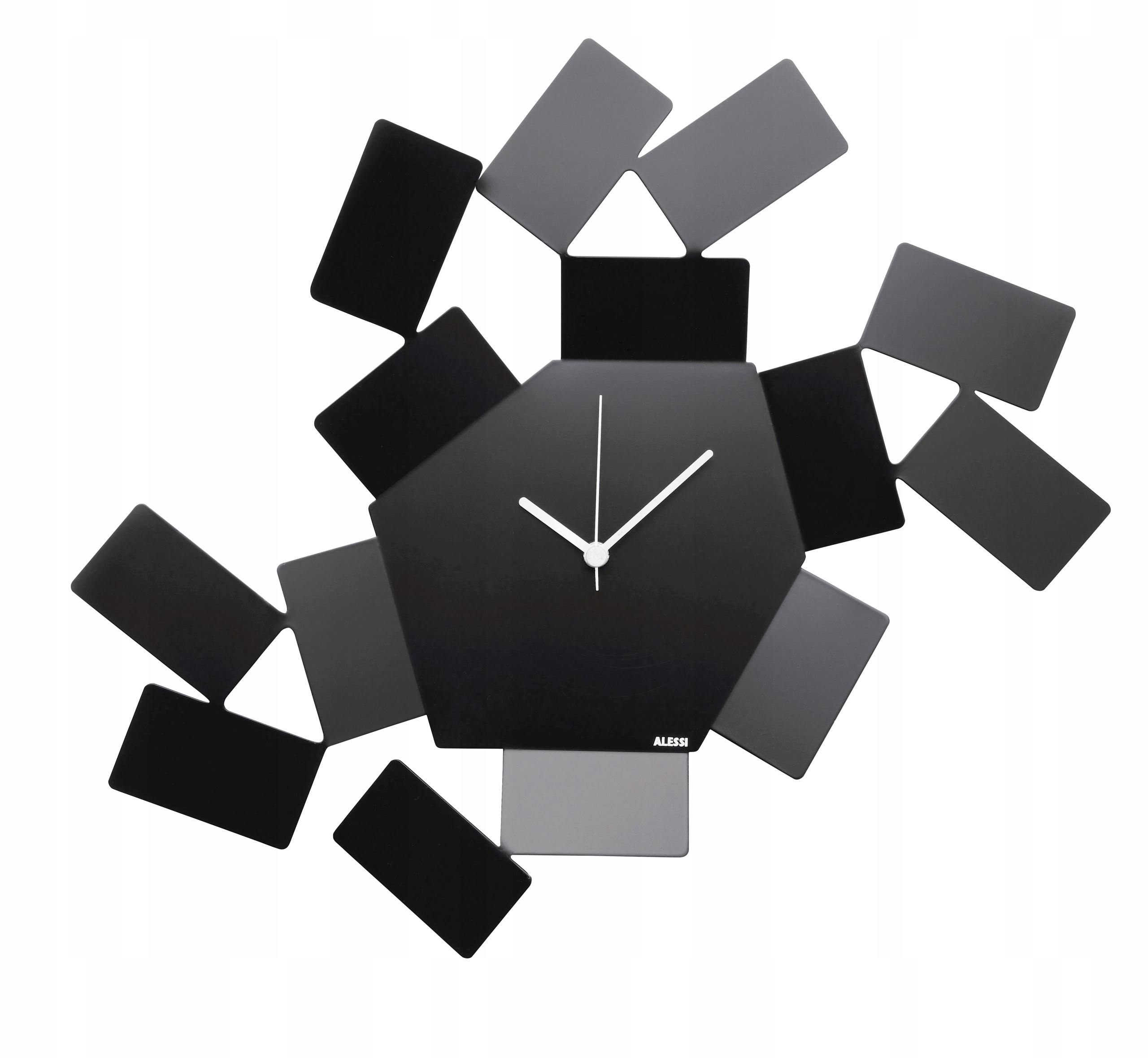 Alessi Stanza Dello Scirocco Nástěnné hodiny černé
