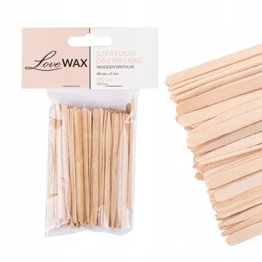

Szpatułki Drewniane Depilacja Wosk Pasta 100 Szt