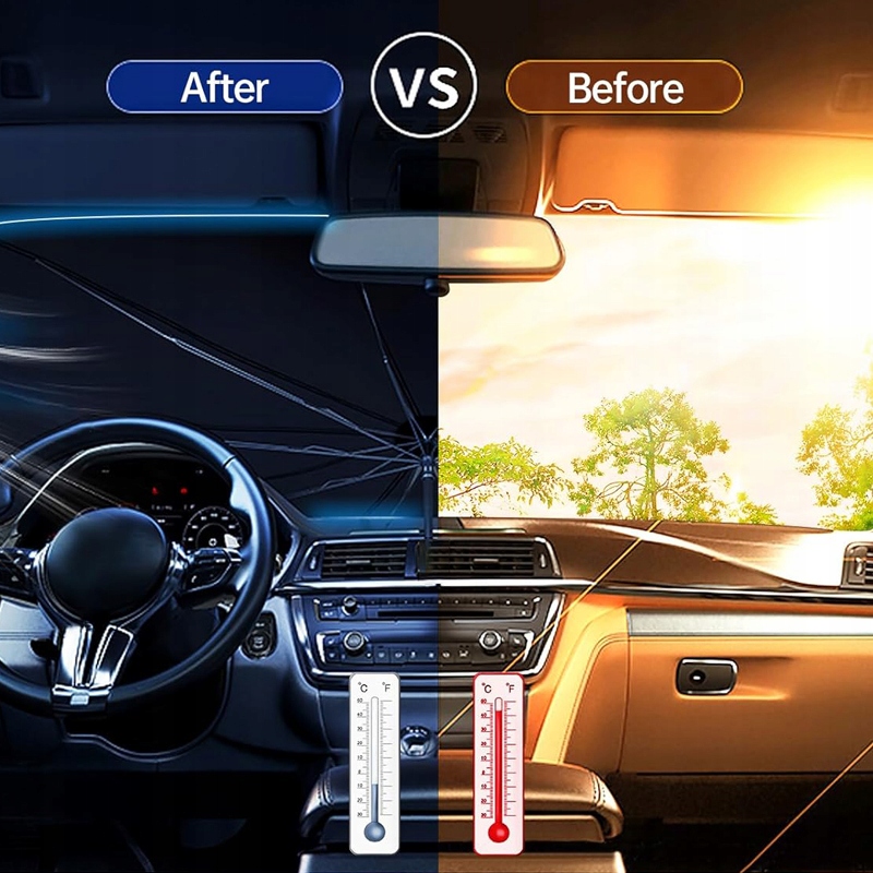 PARASOL OSŁONA PRZECIWSŁONECZNY MATA UV DO SAMOCHODU AUTA NA SZYBĘ Zastosowanie inne