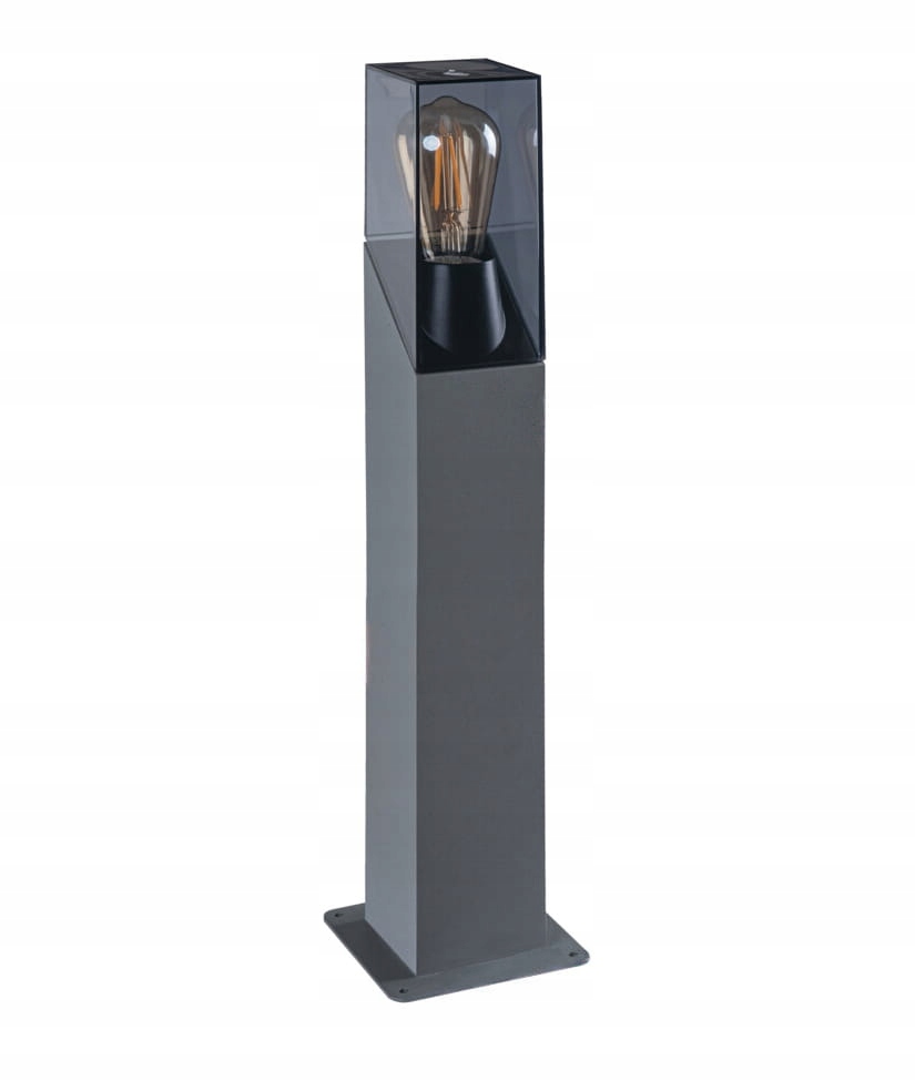 Venkovní stojací lampa na zahradu, industriální, grafitová, sloupek 50 cm Kanlux