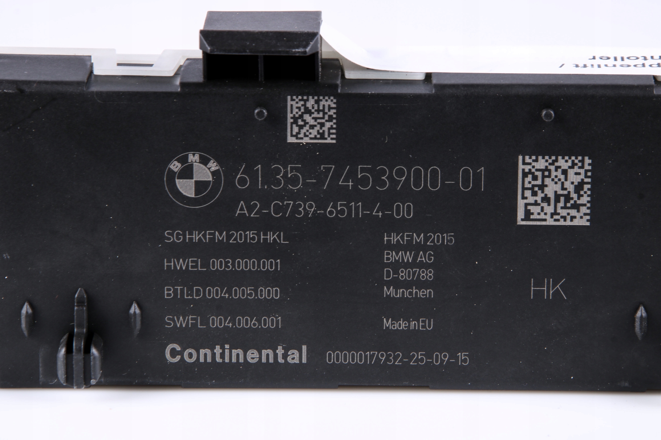 BMW G30 G31 modul Bedienteil hinten heckklappe 7453900