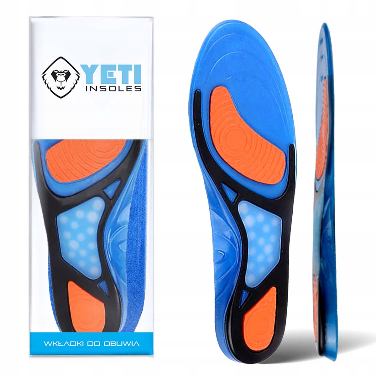 Wkładki do butów ROBOCZYCH ŻELOWE Obuwia BHP 37-41