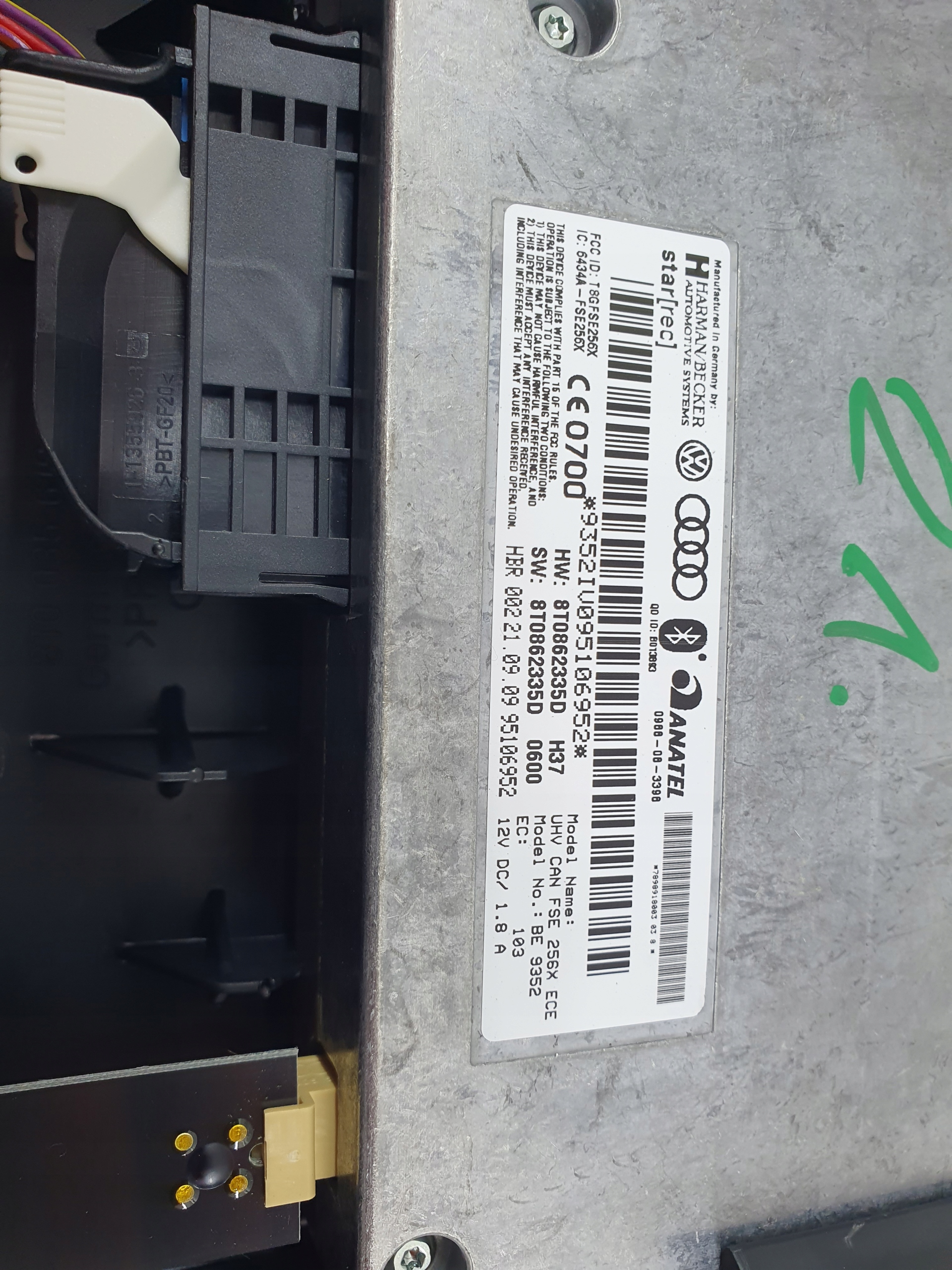 Audi A4 B8 8K0 07-12 module control unit bluetooth
