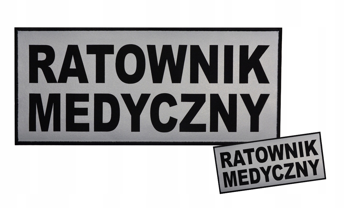 

Naszywki Ratownik Medyczny Rzep 2 szt przód plecy