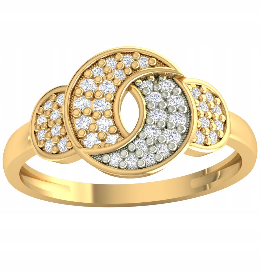 Zlatý Měsíční Prsten 585 Zlatý Prstýnek Ryzost 585 Zlatý Měsíční Prsten