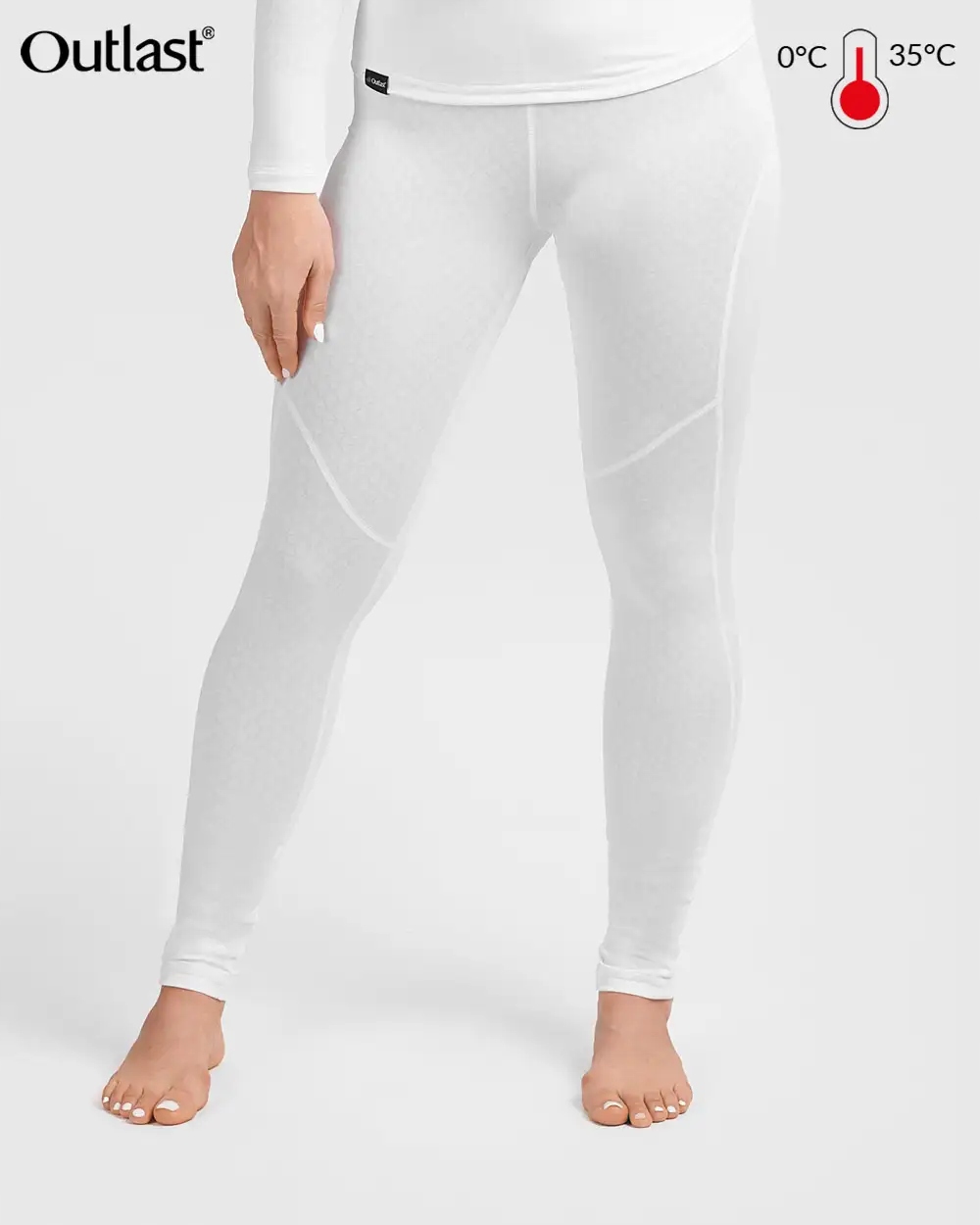 Legíny Outlast Rl dámske Termo nohavice Termoaktívne spodné prádlo Biele