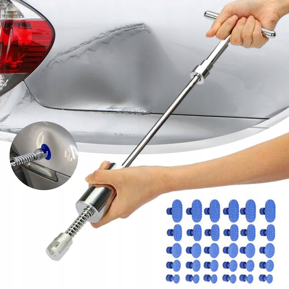 ZESTAW NAPRAWCZY DO WGNIECEŃ SAMOCHODOWY PROFESJONALNE MŁOTKIEM ŚLIZGOWYM