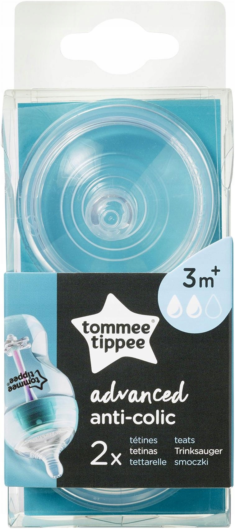 

Smoczek Tommee Tippee 3m+ antykolkowy Advanced