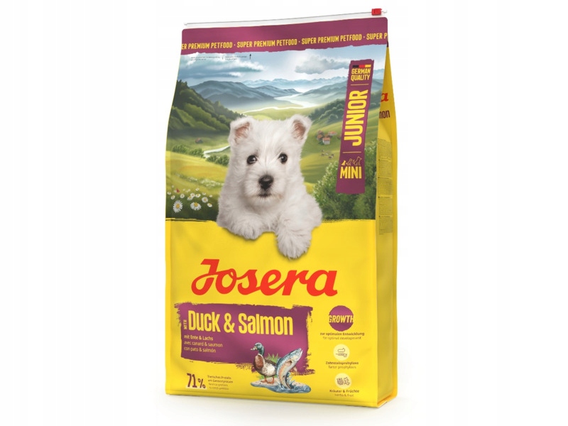 Karma dla psa Josera Mini Junior Duck&Salmon z kaczką i łososiem 10 kg
