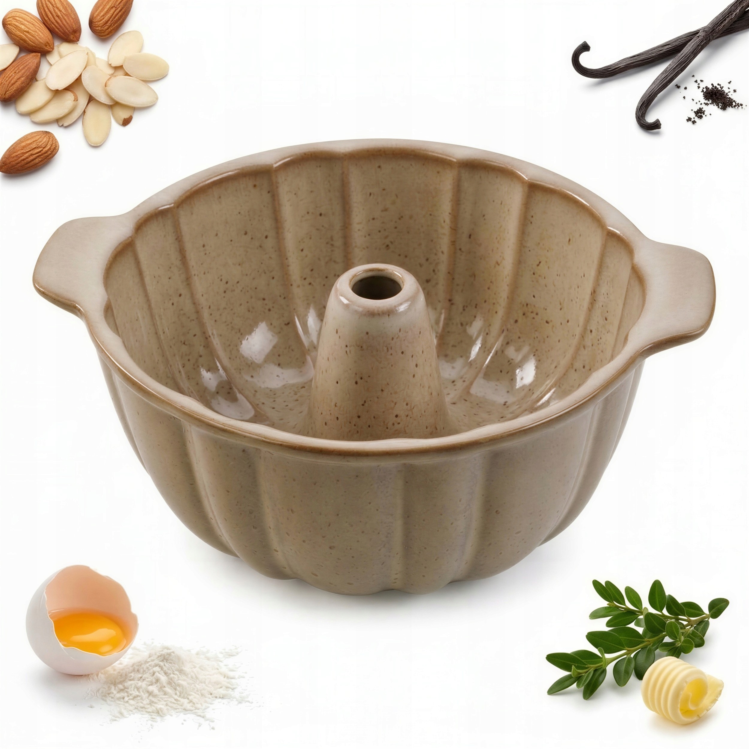 Forma Na Pečení Velikonoční Bábovky Forma S Komínem Keramická Velká 2.5L