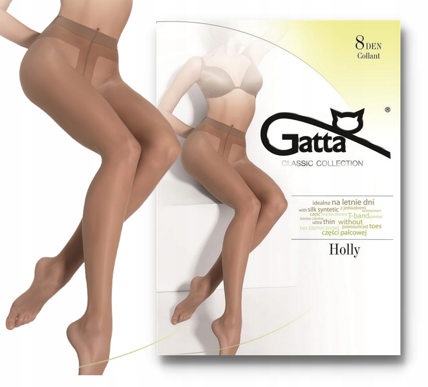 

Rajstopy Gatta Holly matowe 8 Den 3-M daino