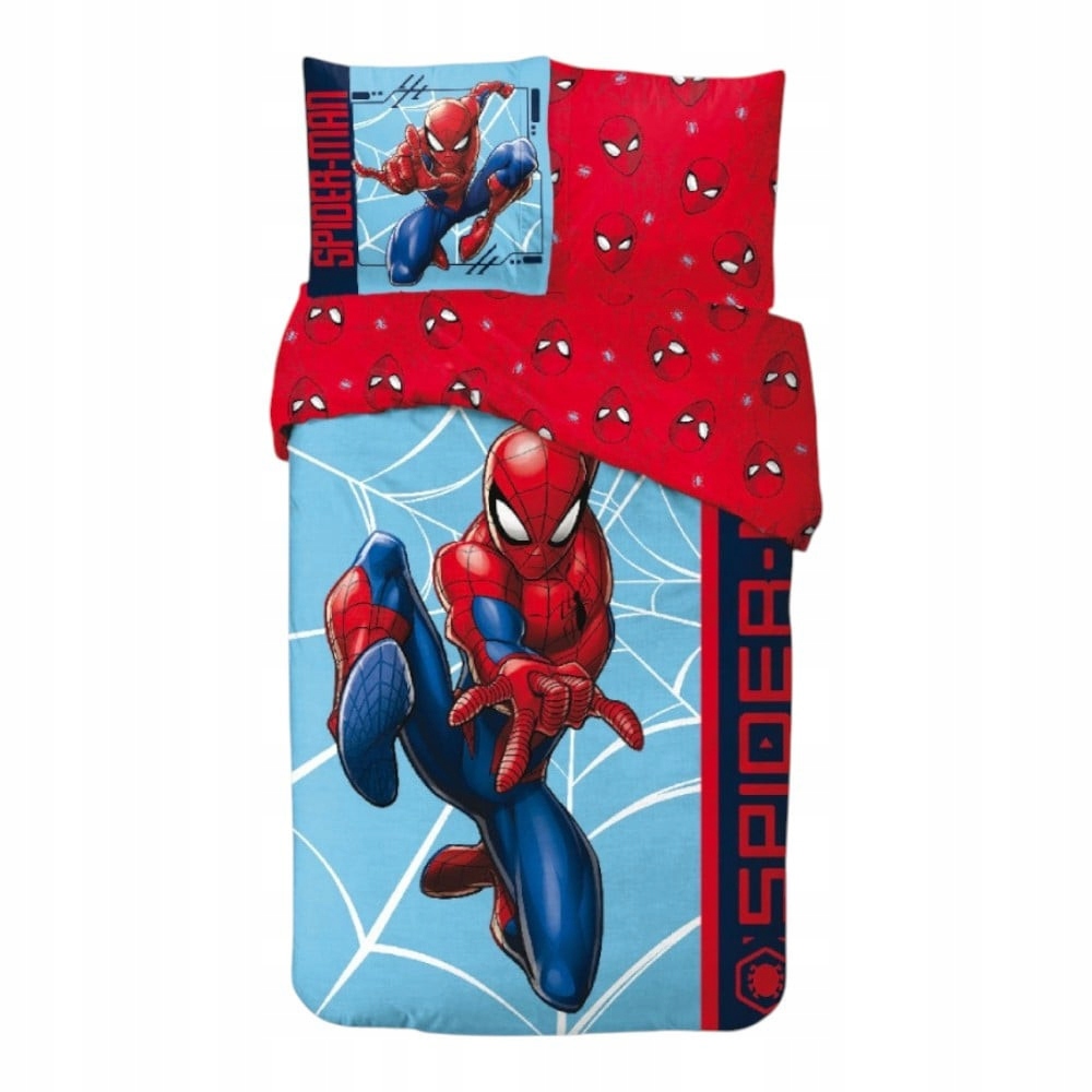 POŚCIEL SPIDERMAN SPIDEY DZIECIĘCA 140X200 BAWEŁNIANA POSZEWKA KOMPLET