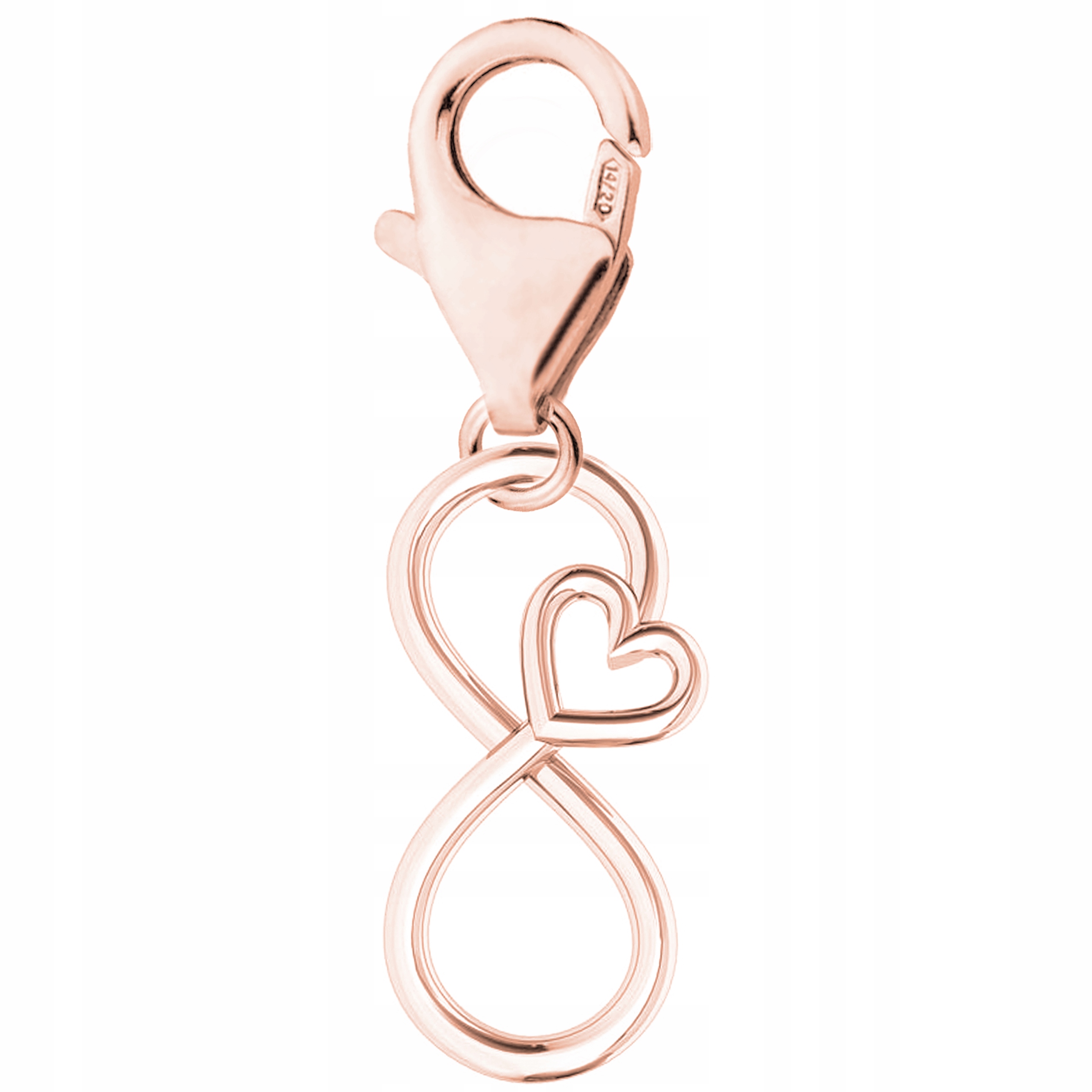 Přívěsek Nekonečno růžové zlato stříbro 925