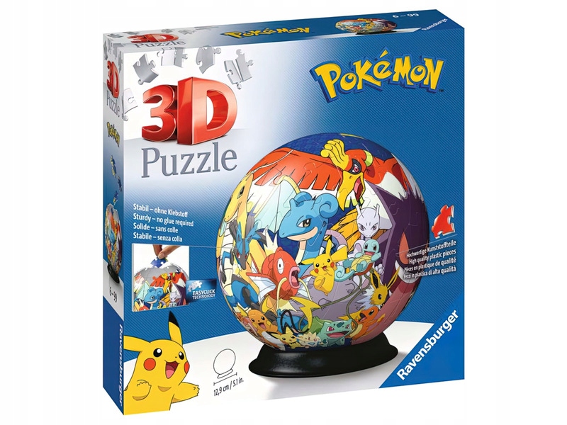 

Puzzle 3D Ravensburger Pokemon 11785 (72 elementy)