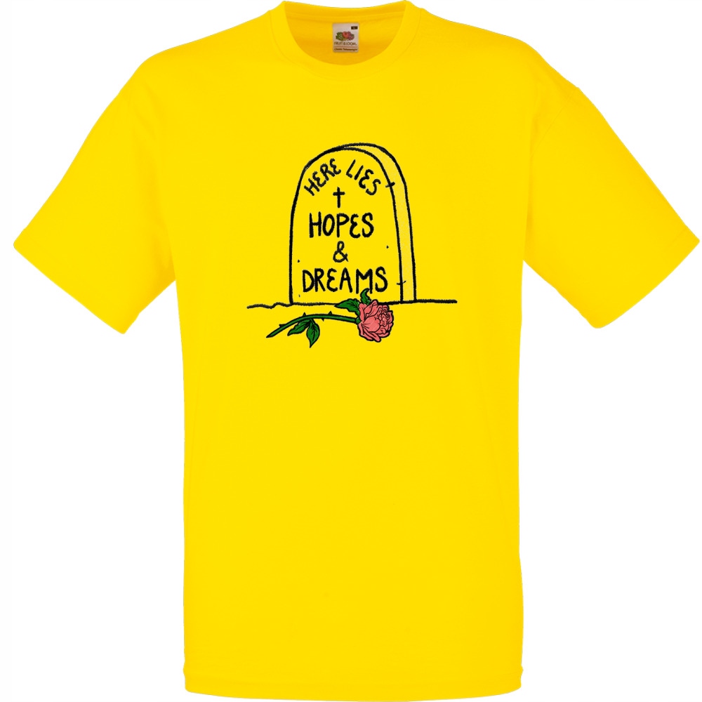 

Koszulka hopes and dreams rip M żółta jaskrawa