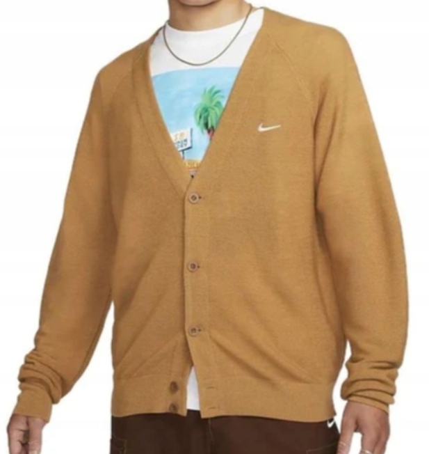 Pánská Mikina Nike Kardigan Sb Svetr Skate Vlna DQ6306-722 XL