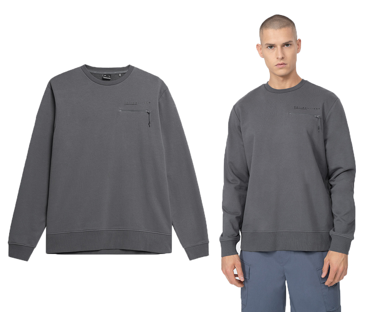 BLUZA MĘSKA 4F DRESOWA SPORTOWA BEZ KAPTURA Rozmiar XL