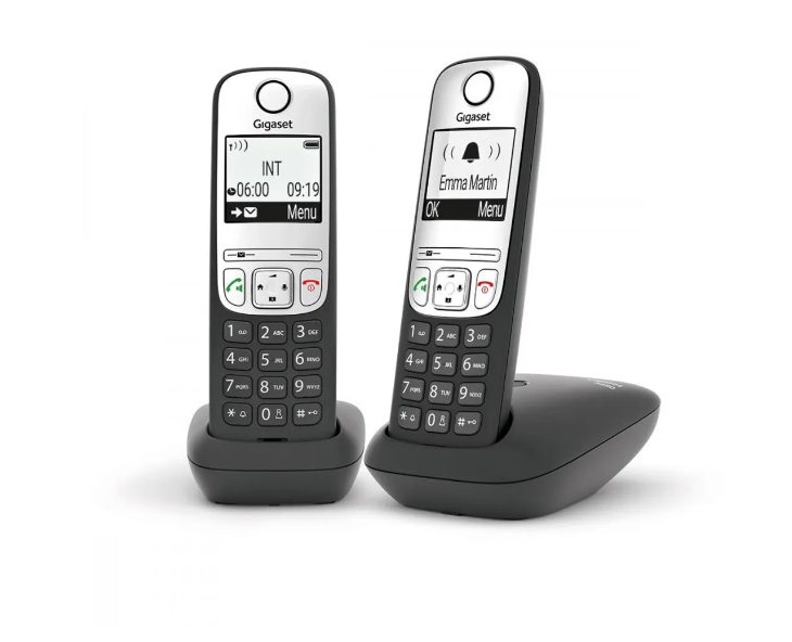 Telefon stacjonarny bezprzewodowy Gigaset DECT A690 Duo Czarny Kod producenta A690 DUO