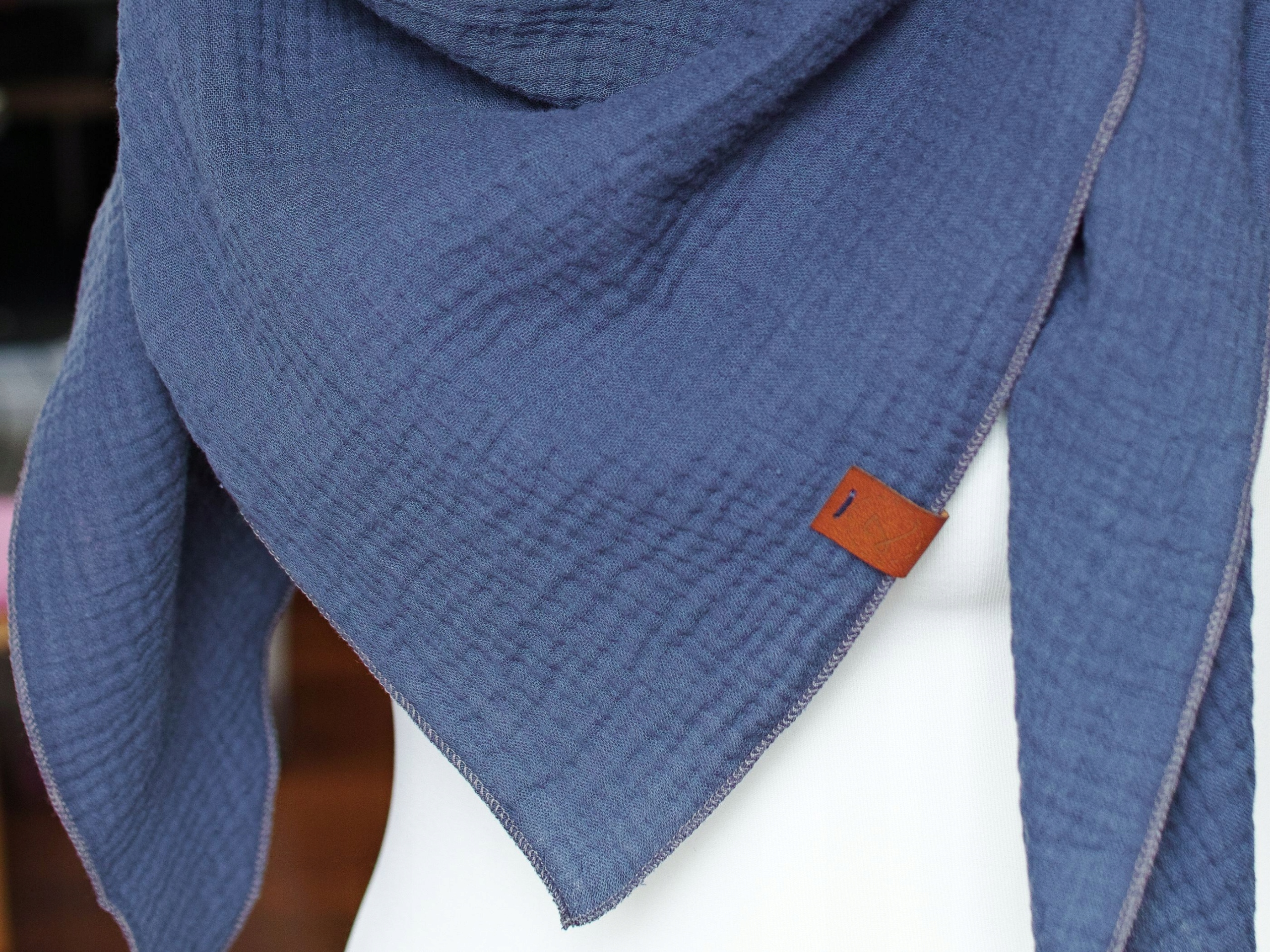 CHUSTA bawełniana muślinowa damska chusta jenasowa Cechy dodatkowe brak