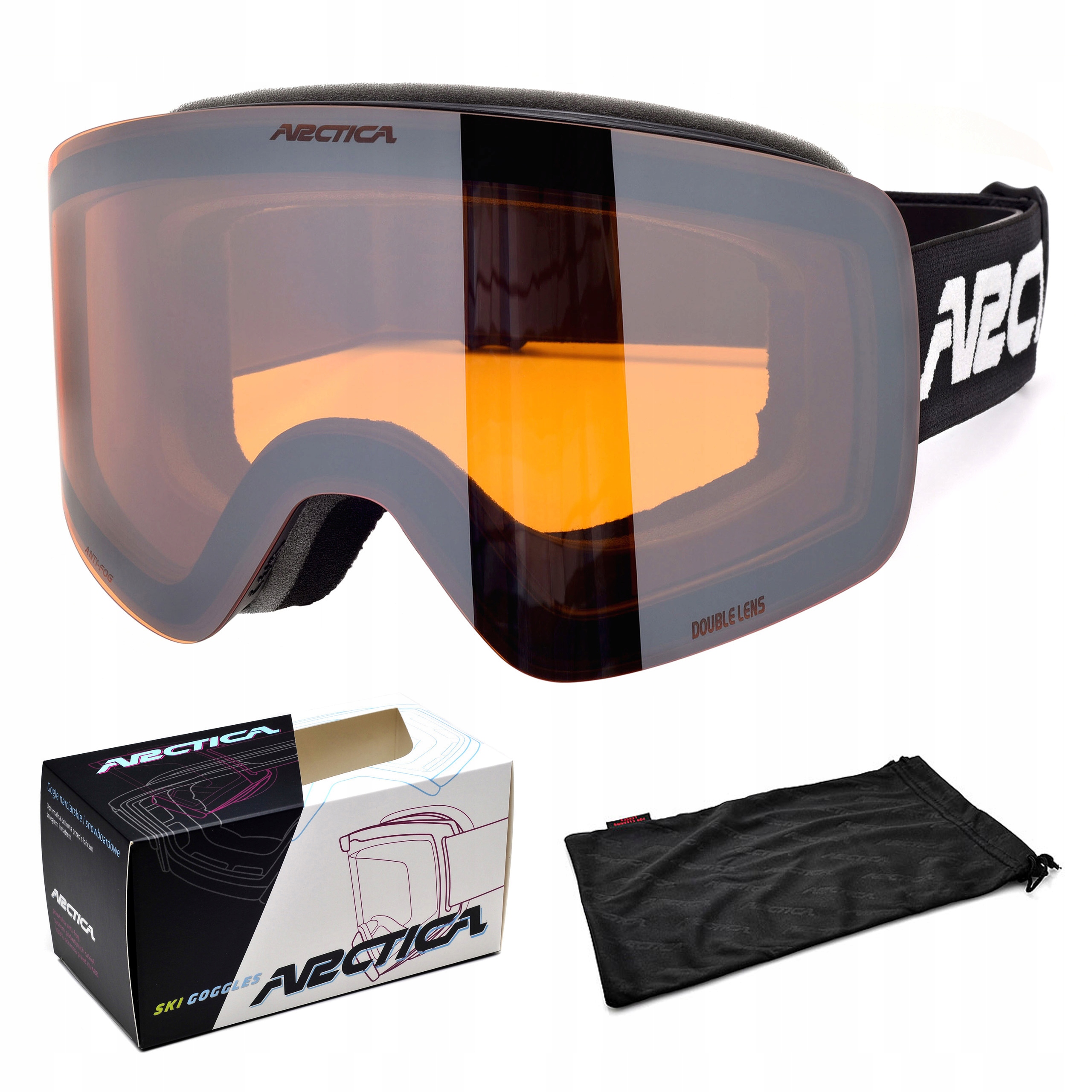 Lyžařské Brýle Arctica G-122 Neparní S Dvojitým Sklem Unisex UV400