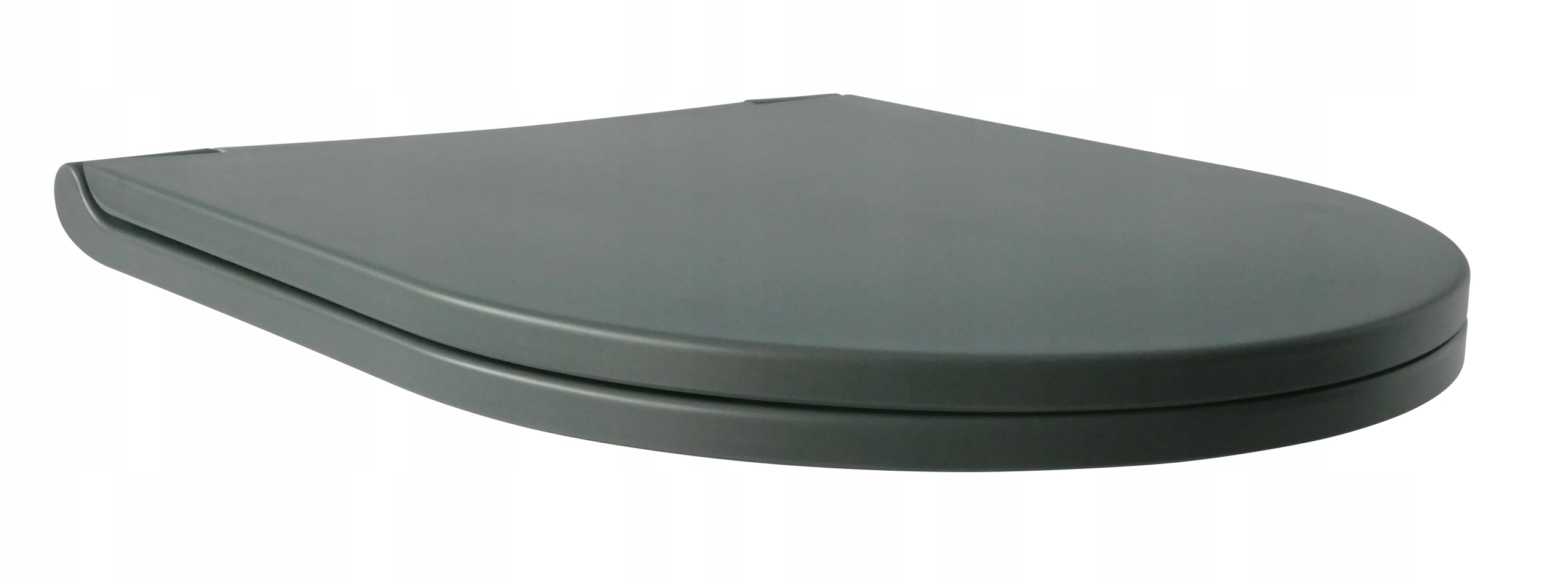 deska WC sedesowa klozetowa WOLNOOPADAJĄCA SZARA matowa typ U pokrywa 36x42 Linia GRAY MATT