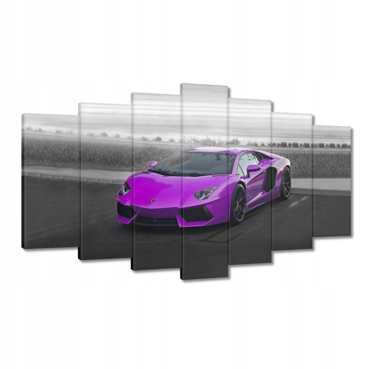 Obrazy 140x80 Růžové sportovní auto