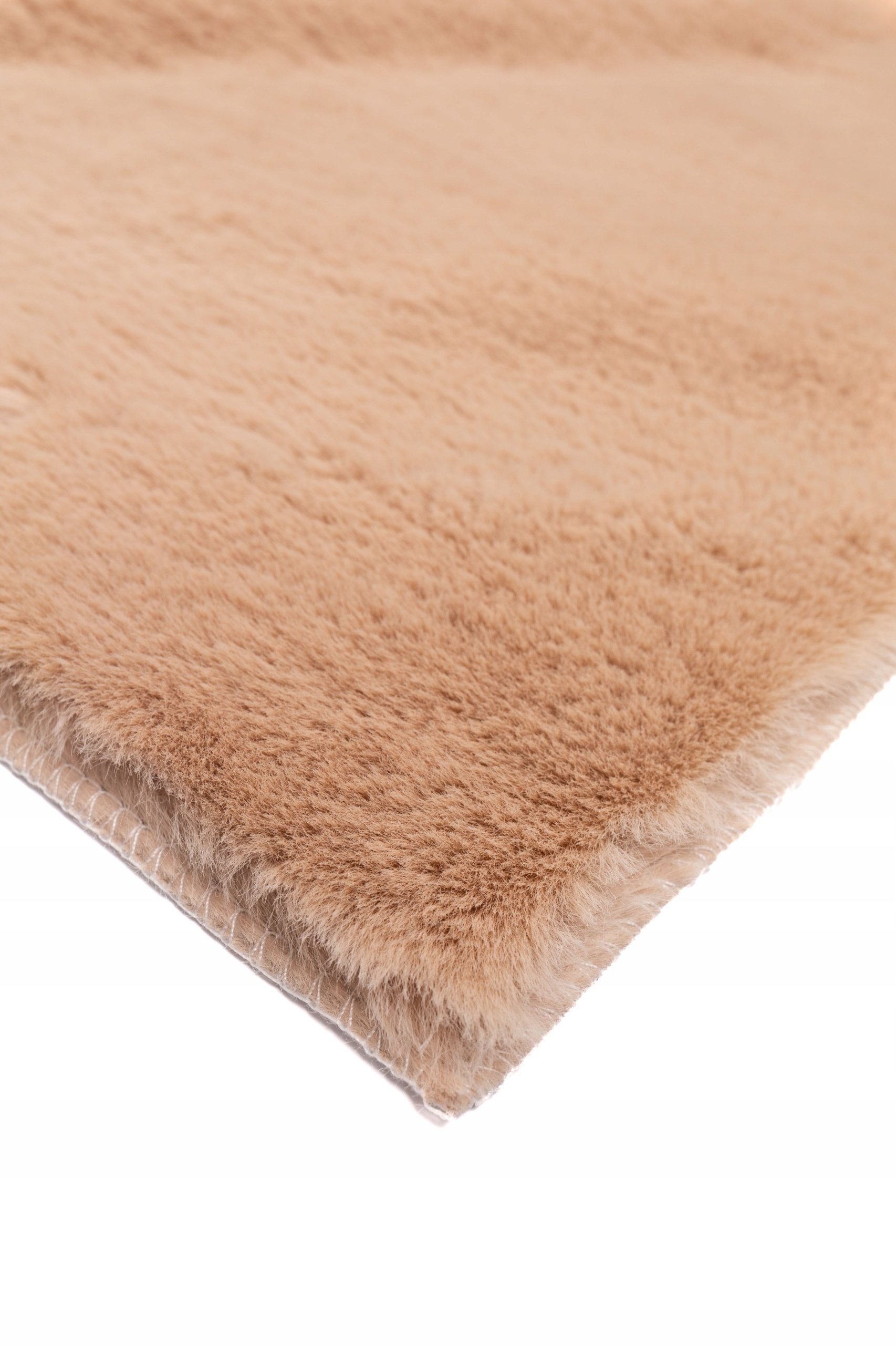 Dywanik Beżowy 80x150 cm Antypoślizgowy miękki Akcent do Sypialni i Salonu