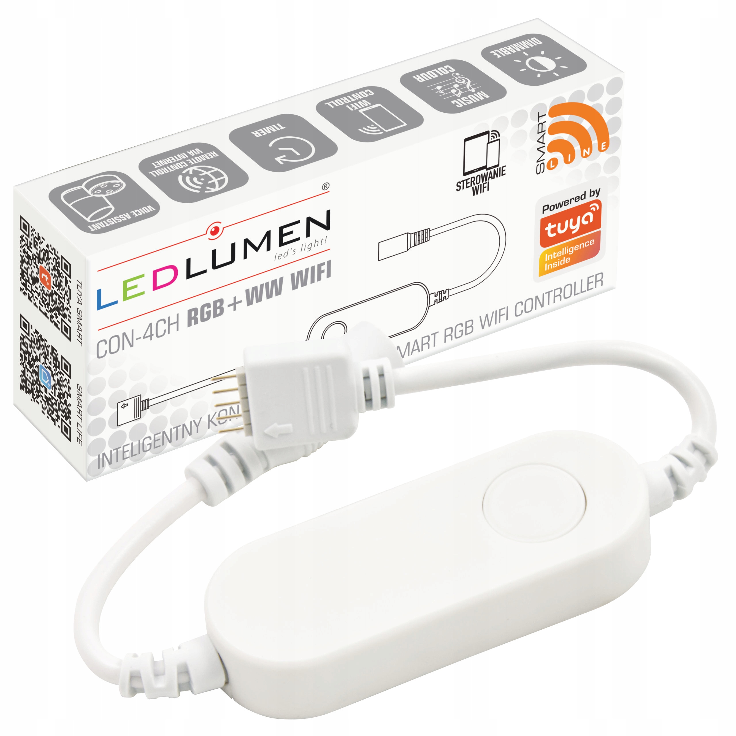

Sterownik Led Rgb+ww Wifi Tuya Smart Life do taśma