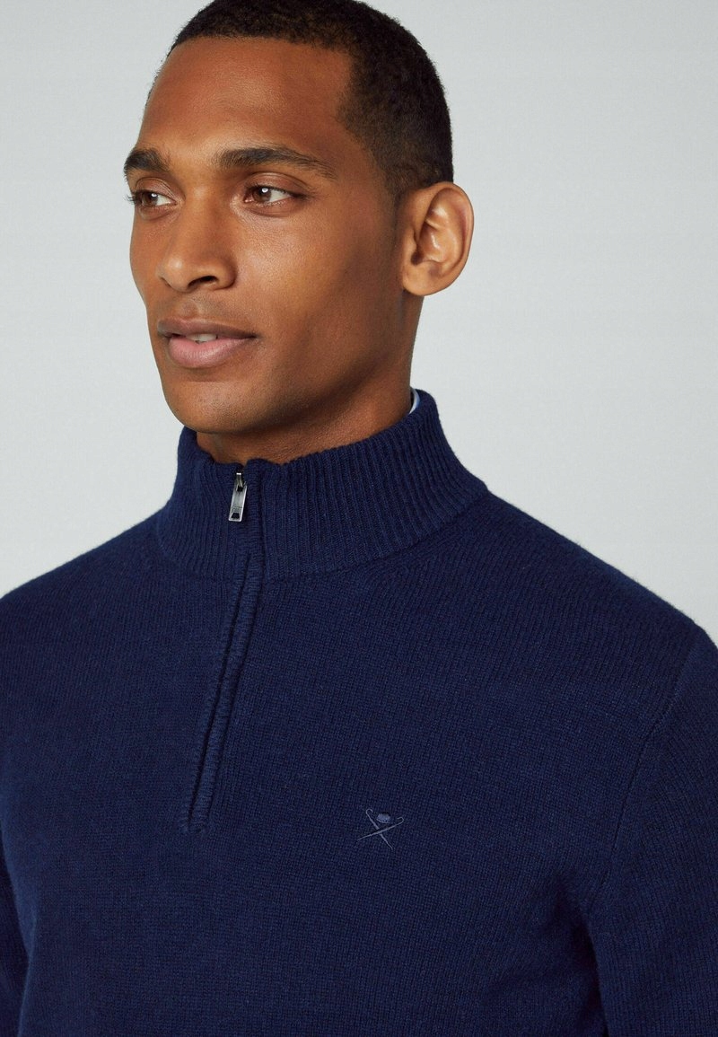 Sweter z wełny półgolf Hackett London M Rodzaj bez kaptura rozpinane wkładane przez głowę