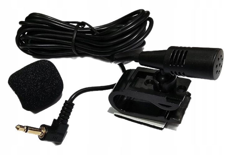 MIKROFON SAMOCHODOWY DO RADIA Z KLIPSEM 1,15 METRA Kod producenta 01