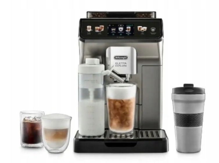 Ekspres ciśnieniowy Delonghi Eletta Explore ECAM450.86.T Cold Brew kubek