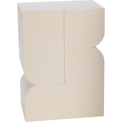 Odkládací Stolek Mdf 30,5 X 20 X 42,5 CM Béžový Do Obývacího Pokoje, Ložnice, Kanceláře