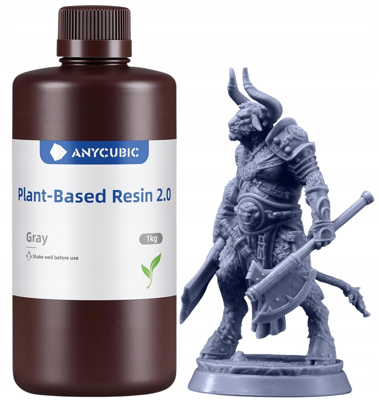 Żywica Uv Anycubic Plant-Based 2.0 Grey Gray Szary 1kg 1l Do Drukarki 3D