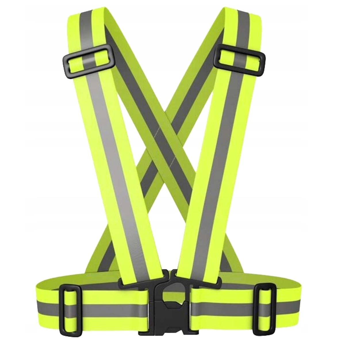 SZELKI ODBLASKOWE ŻÓŁTE BHP KAMIZELKA NA MOTOR ROWER DO BIEGANIA DROGOWE