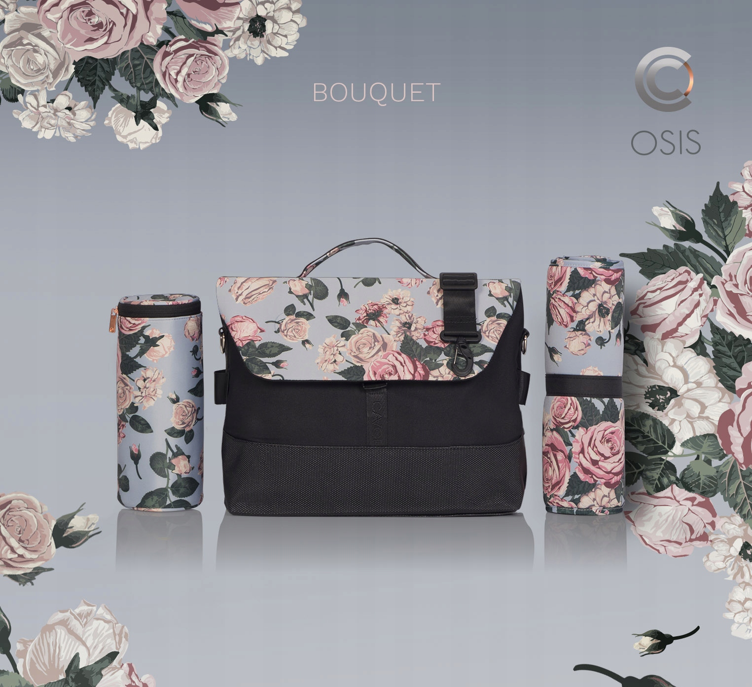 Torba do wózka Cavoe OSIS BOUQUET + TERMOS MATA ++ Wysokość 30 cm