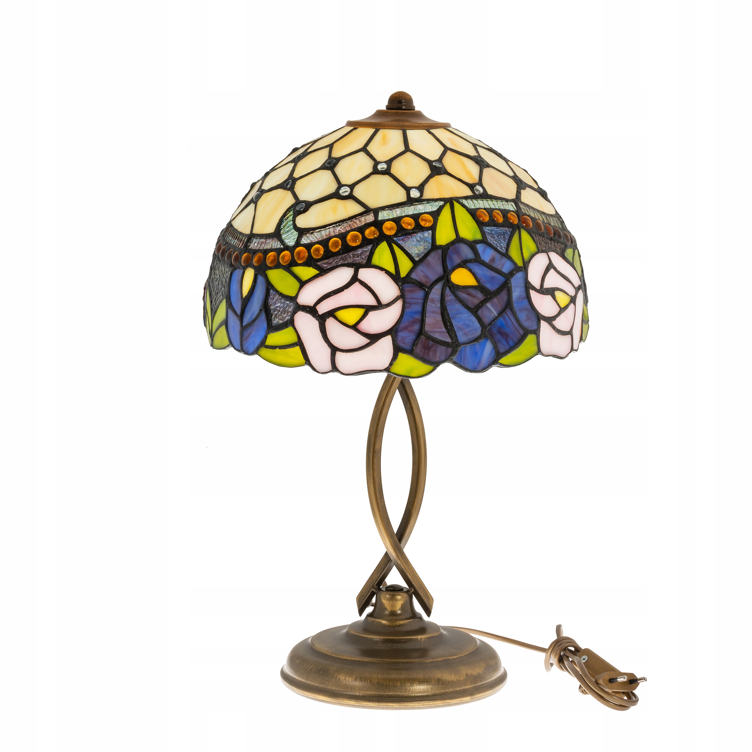 Stolová vitrážová lampa v štýle Tiffany