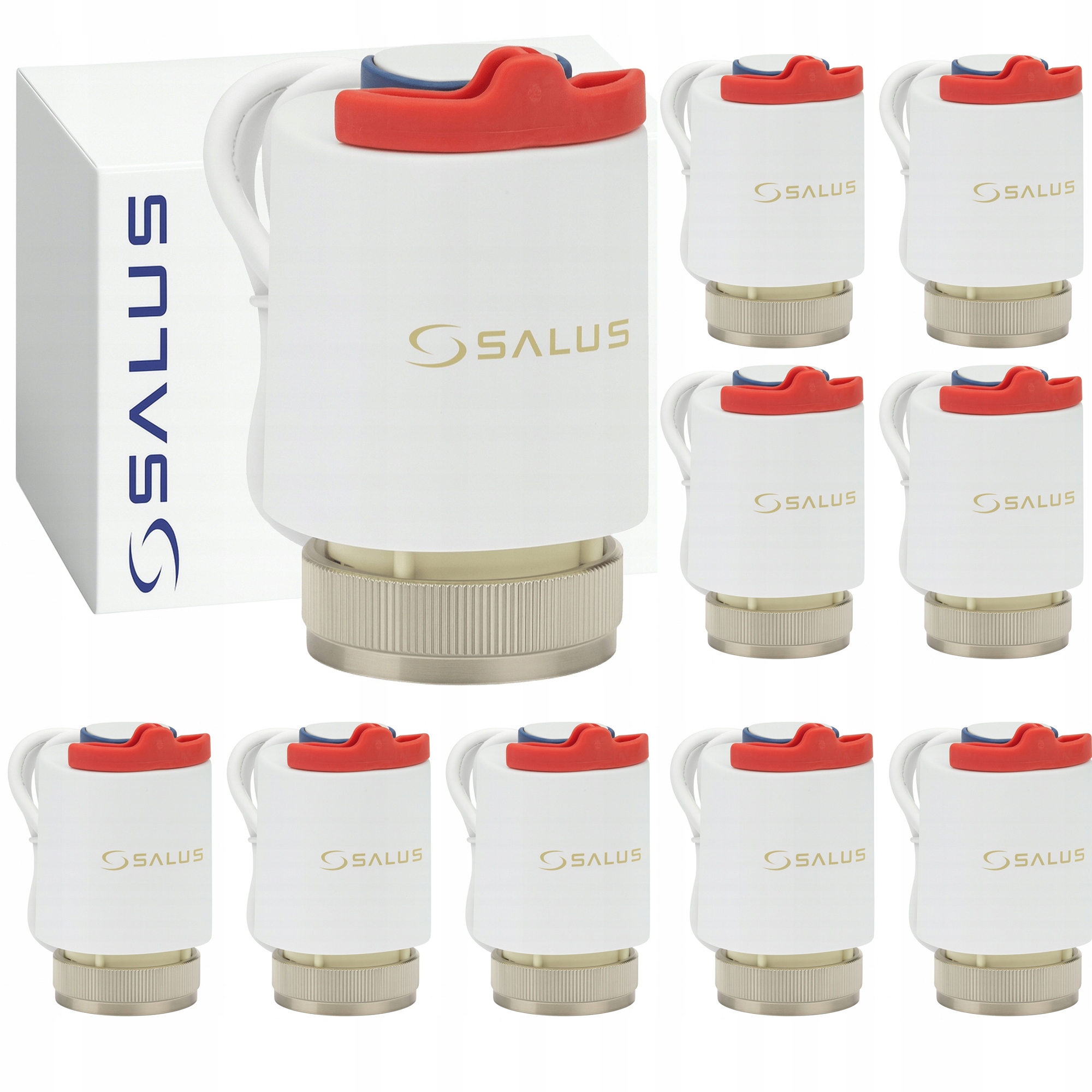 Termoelektrický Valec Rozdeľovača Salus T30NC M30x1.5 Sada 10 Kusov