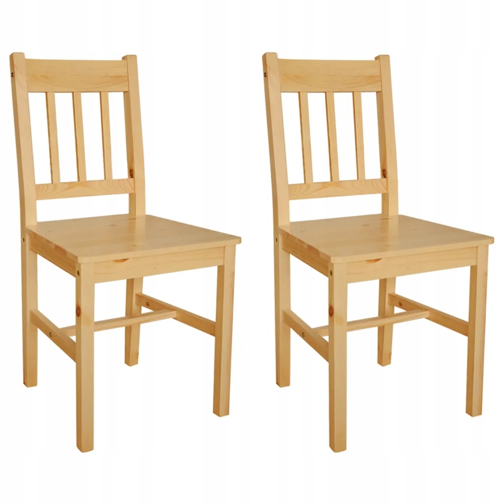 Jídelní židle 2 ks borové dřevo Béžová 241514