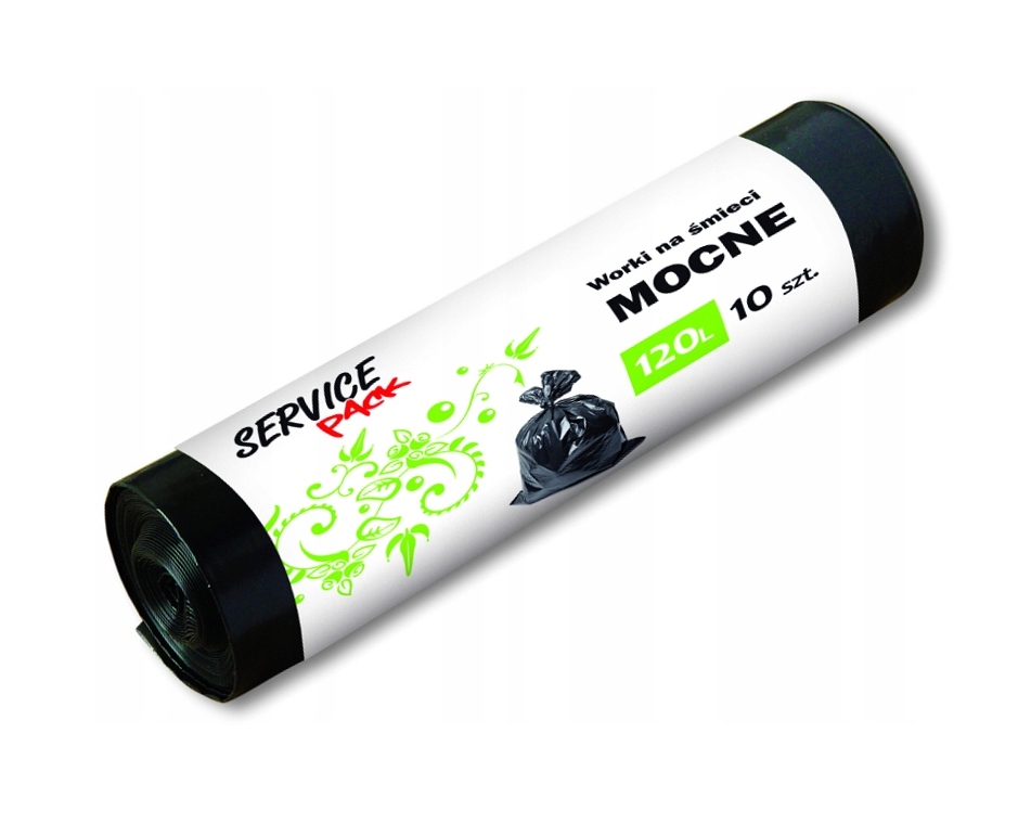 WORKI NA ŚMIECI SERVICE PACK MOCNE 120L - 10SZT