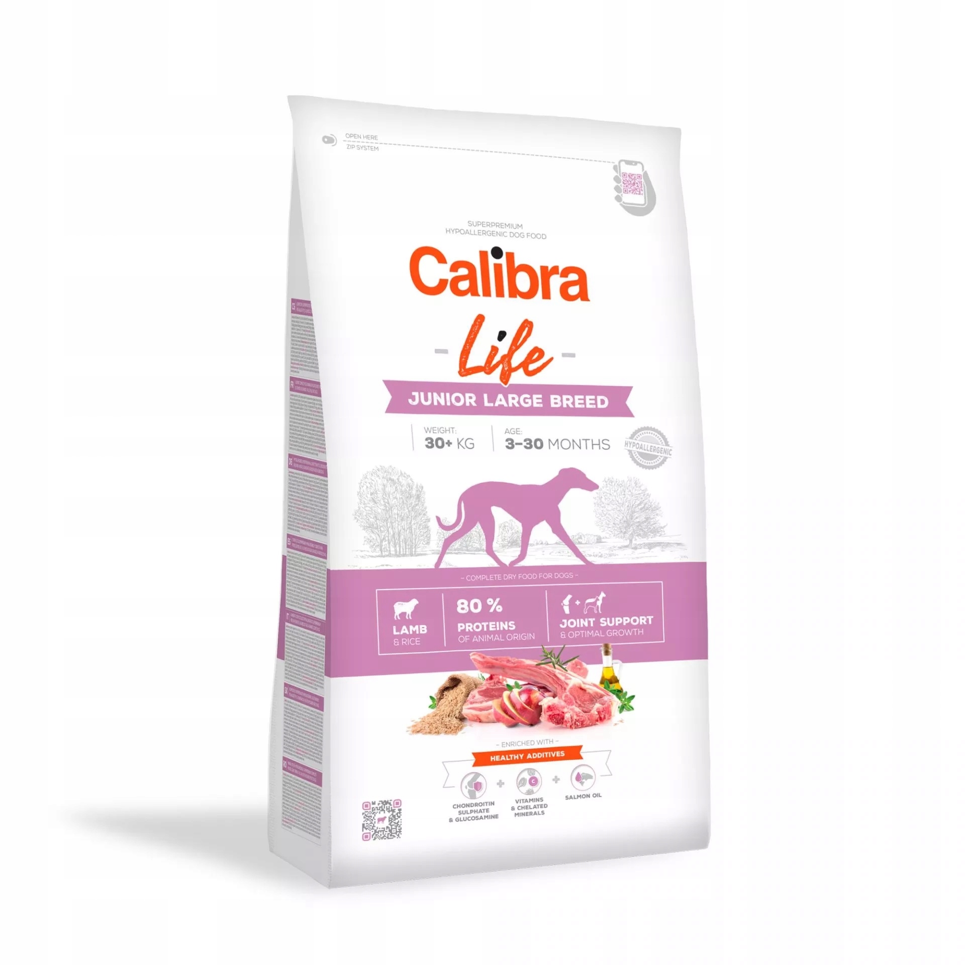 Levně Calibra Dog Life Junior Large Breed Lamb krmivo pro psy 12 kg