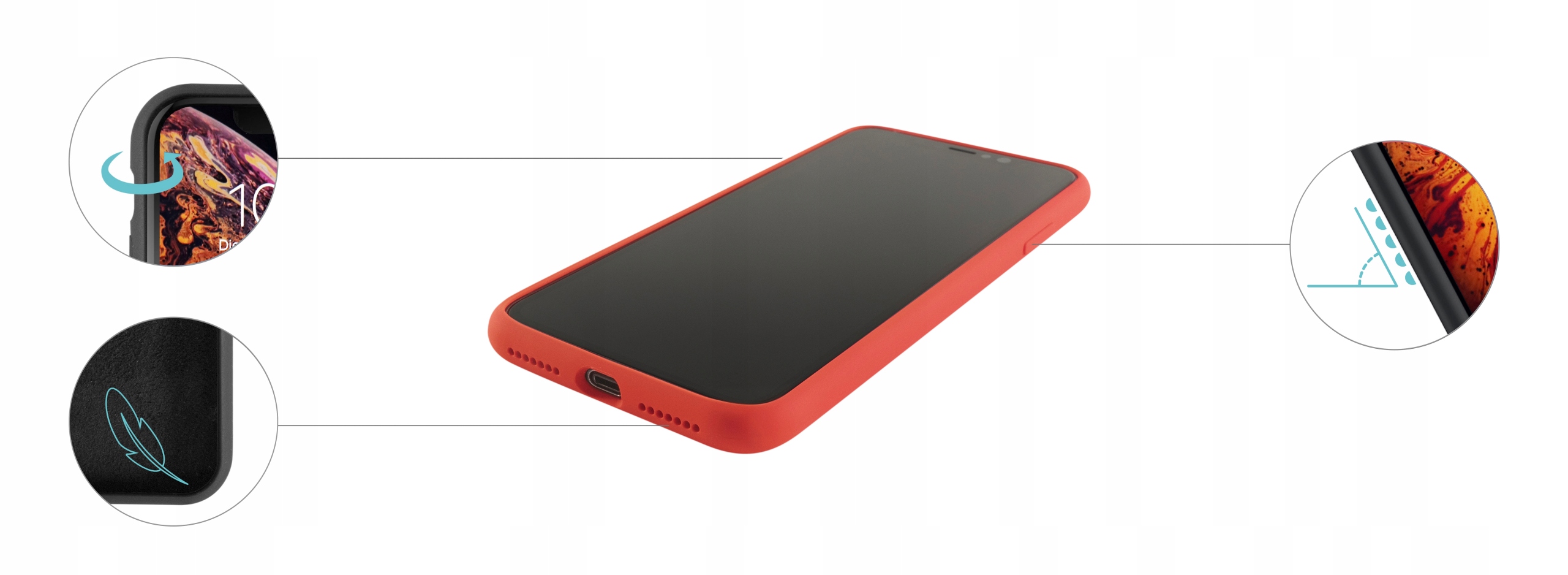 Etui silikonowe Silicone Case do iPhone XS Max Marka Inna