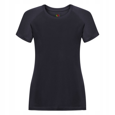 Koszulka T-Shirt Sportowy Damski Lady Fit Fruit of the Loom 613920 Granat M