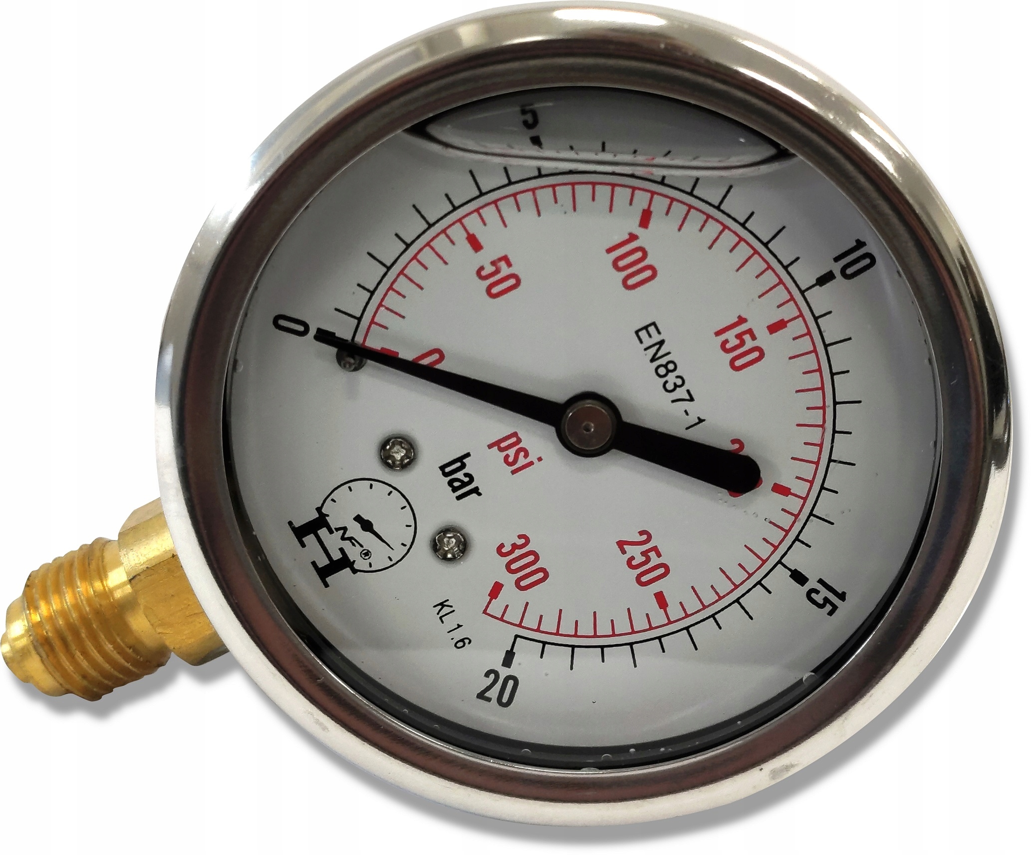 MANOMETR HYDRAULICZNY CIŚNIENIOMIERZ 0 - 20 BAR