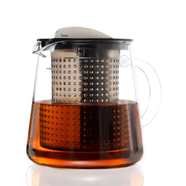 Skleněná konvice s konvičkou na čaj Finum Tea Control 0,8L