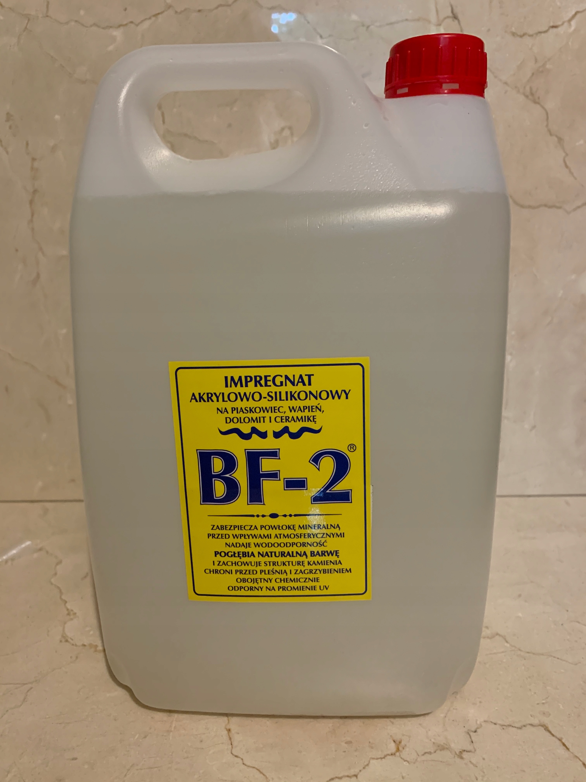 

BF-2 Impregnat Do Piaskowca Wapienia Kamienia 5L