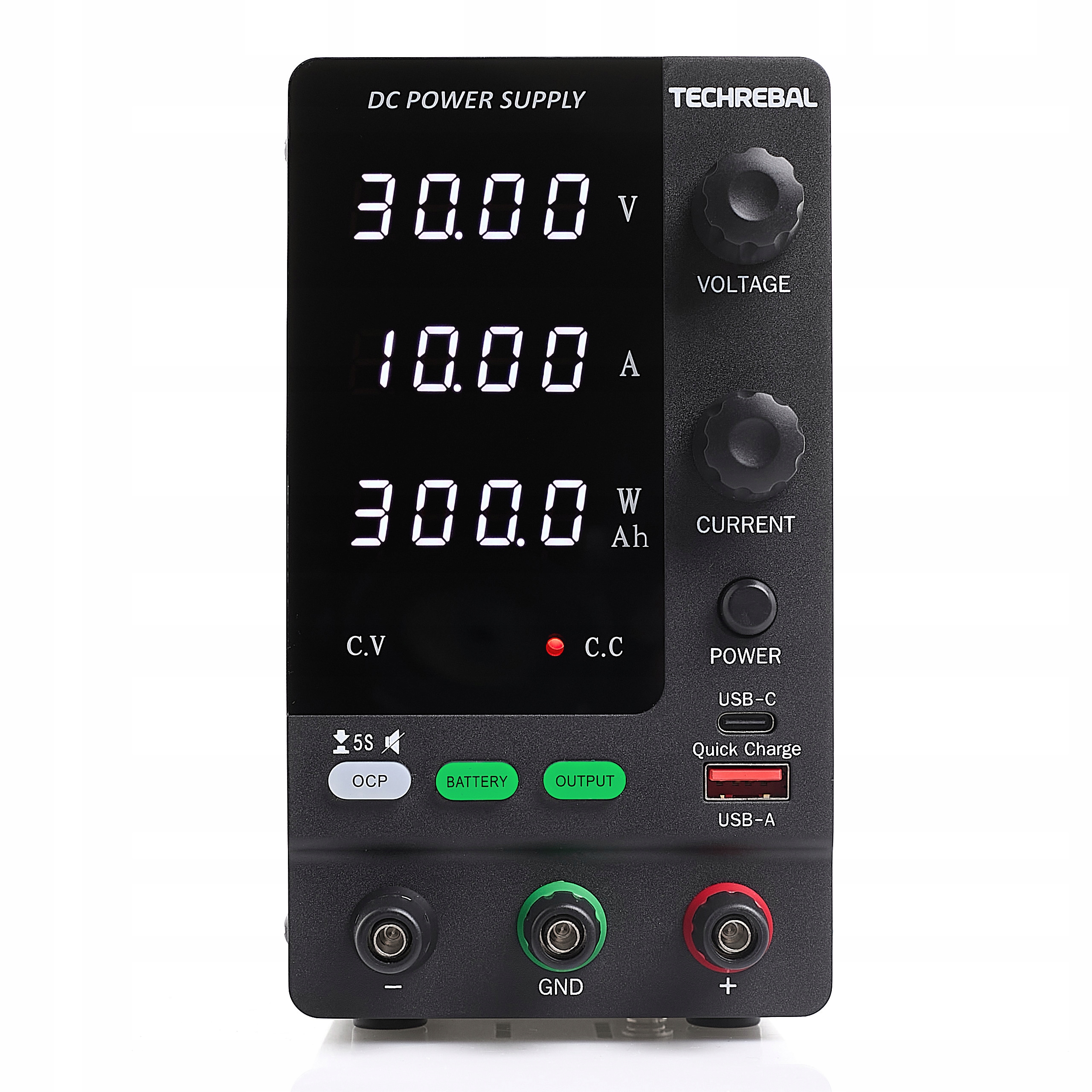 ZASILACZ LABORATORYJNY TECHREBAL SPPS-C3010C 30V 10A ŁADOWANIE AKUMULATORÓW Stan opakowania oryginalne