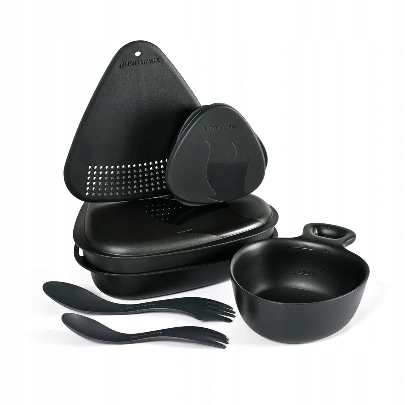 Light My Fire Sada turistického nádobí Outdoor MealKit 2.0 SlatyBlack