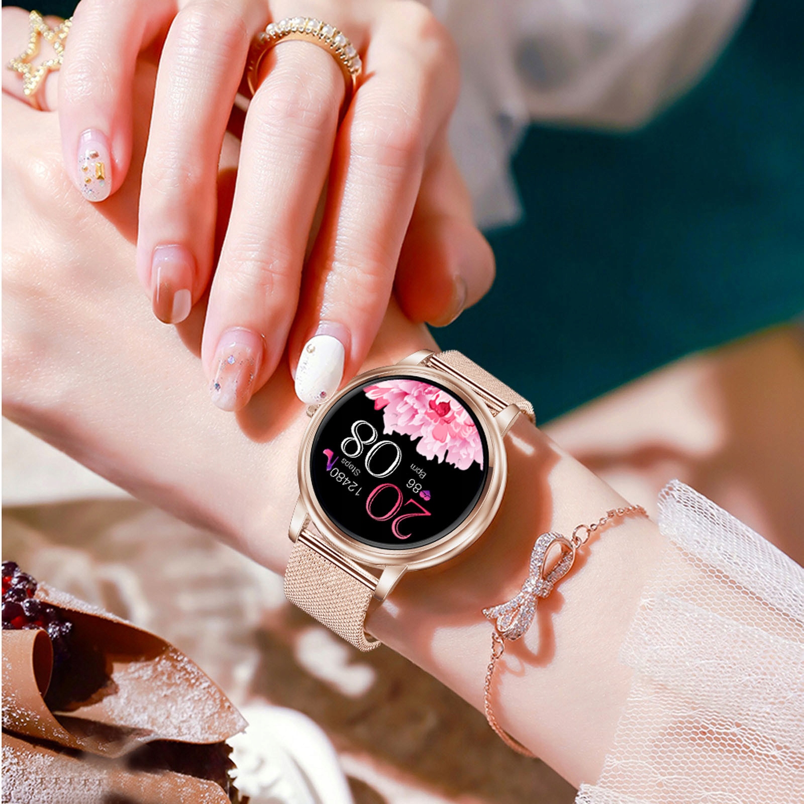 ZEGAREK DAMSKI SMARTWATCH WODOODPORNY MENU PL Rodzaj smartwatch